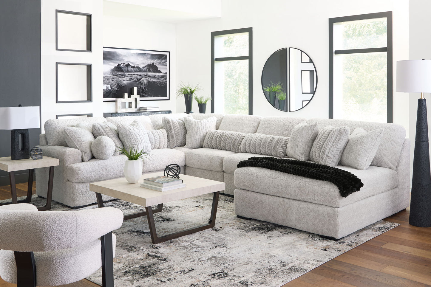 Cuddle Plush - Sectional - Hornell Furniture Outlet