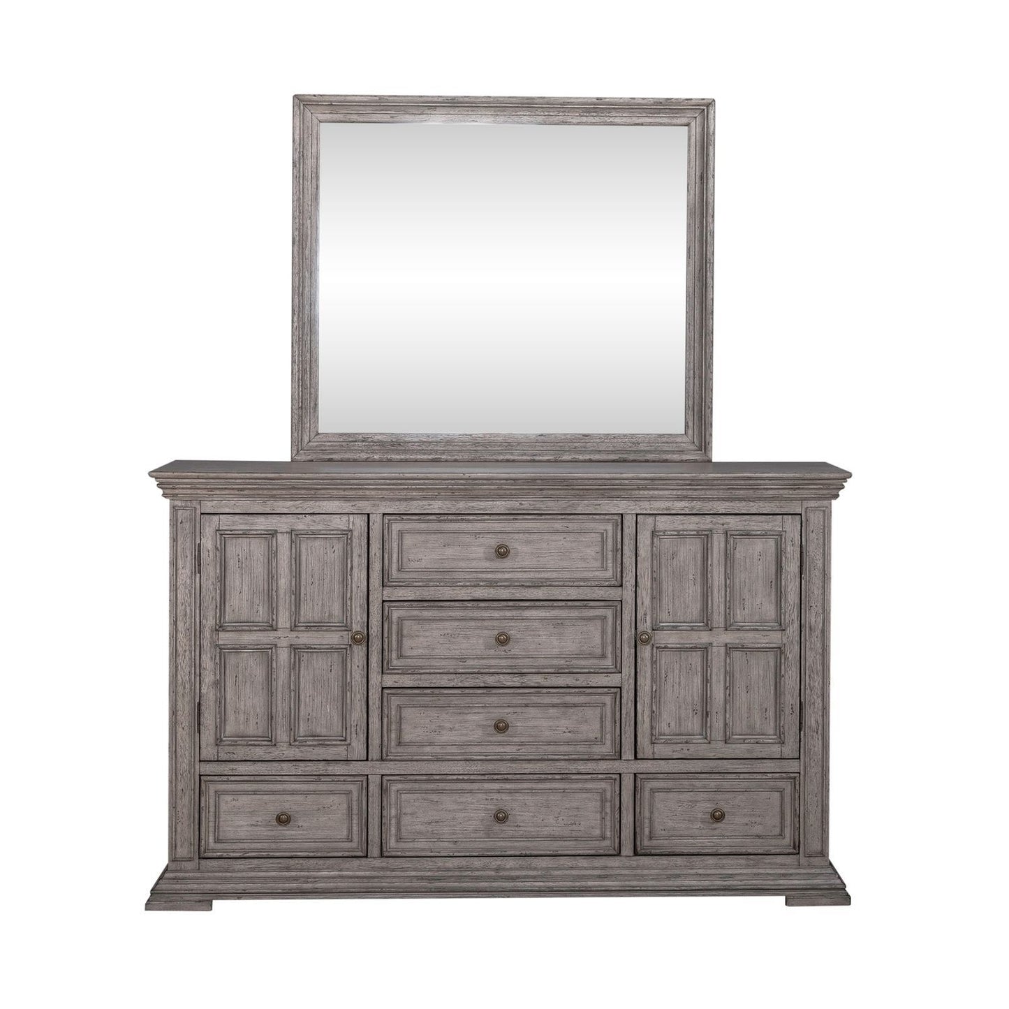 Big Valley - Dresser & Mirror - Hornell Furniture Outlet