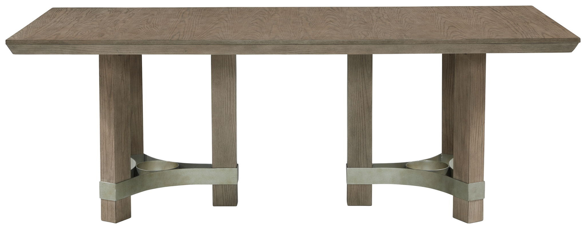 Chrestner - Gray - Rectangular Dining Room Table - Hornell Furniture Outlet