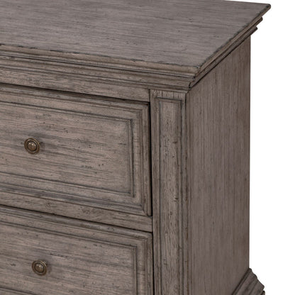 Big Valley - 2 Drawer Night Stand w/ Charging Station - Hornell Furniture Outlet