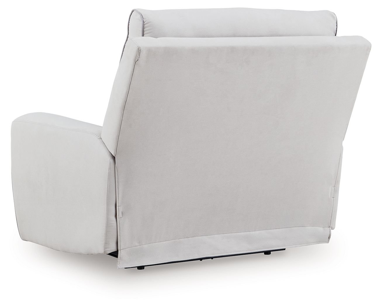 Social Pointe - Pearl / Ash - Power Recliner / Adjustable Headrest - Hornell Furniture Outlet