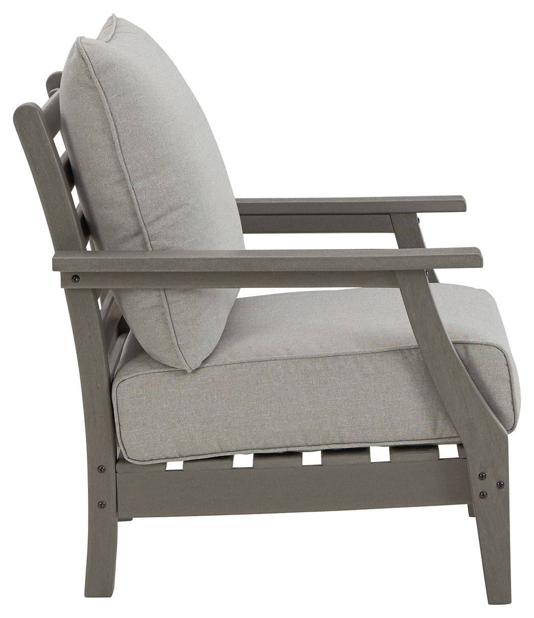 Visola - Gray - Lounge Chair w/Cushion (Set of 2) - Hornell Furniture Outlet