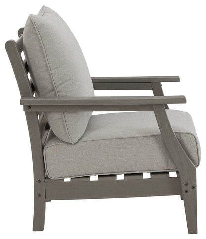 Visola - Gray - Lounge Chair w/Cushion (Set of 2) - Hornell Furniture Outlet