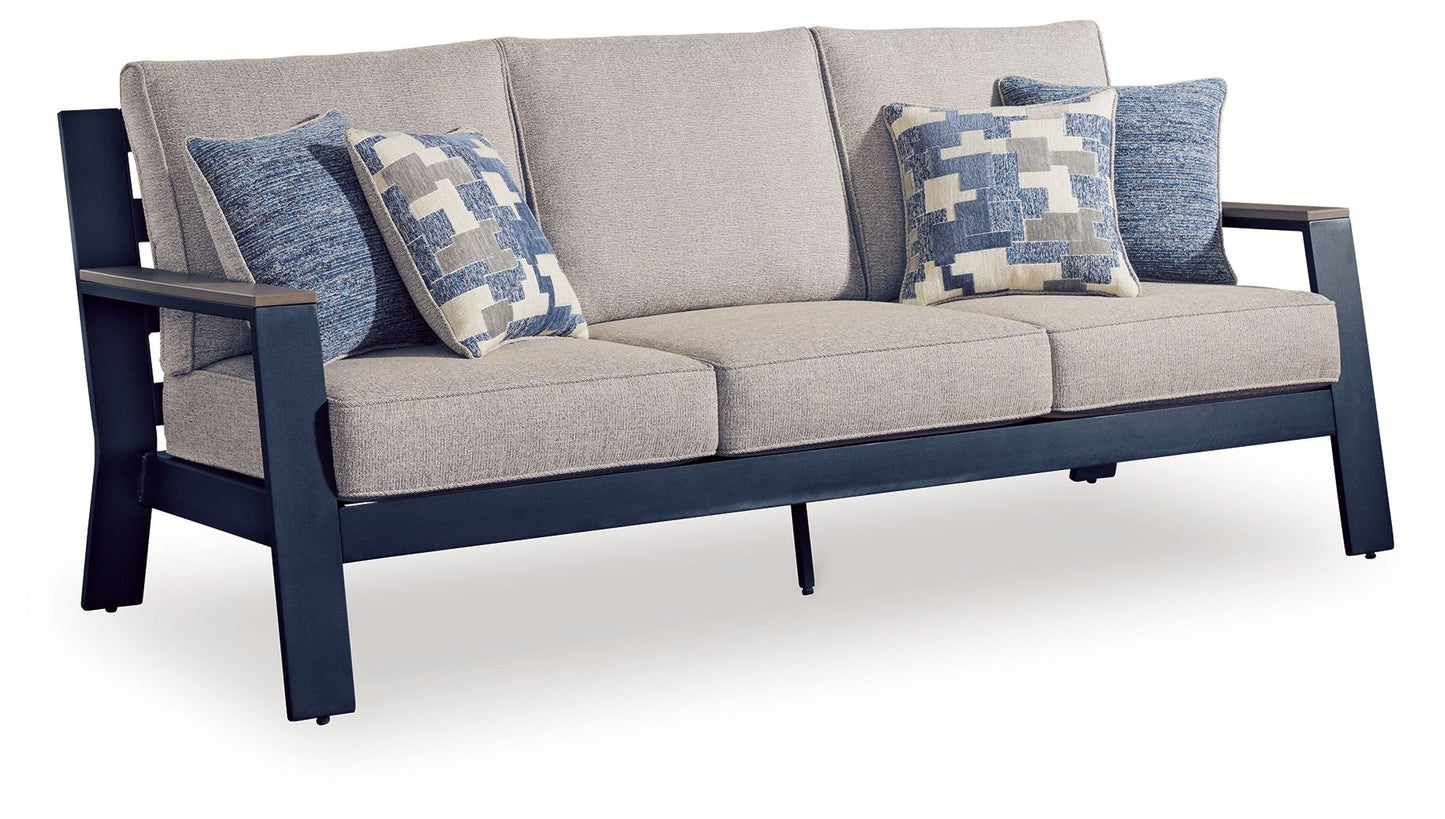 East Beach - Sofa With Cushion - Blue - Hornell Furniture Outlet