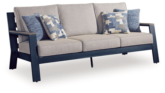 East Beach - Sofa With Cushion - Blue - Hornell Furniture Outlet