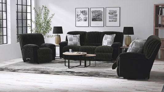 Comet - Lay Flat Reclining Sofa - Black - Hornell Furniture Outlet