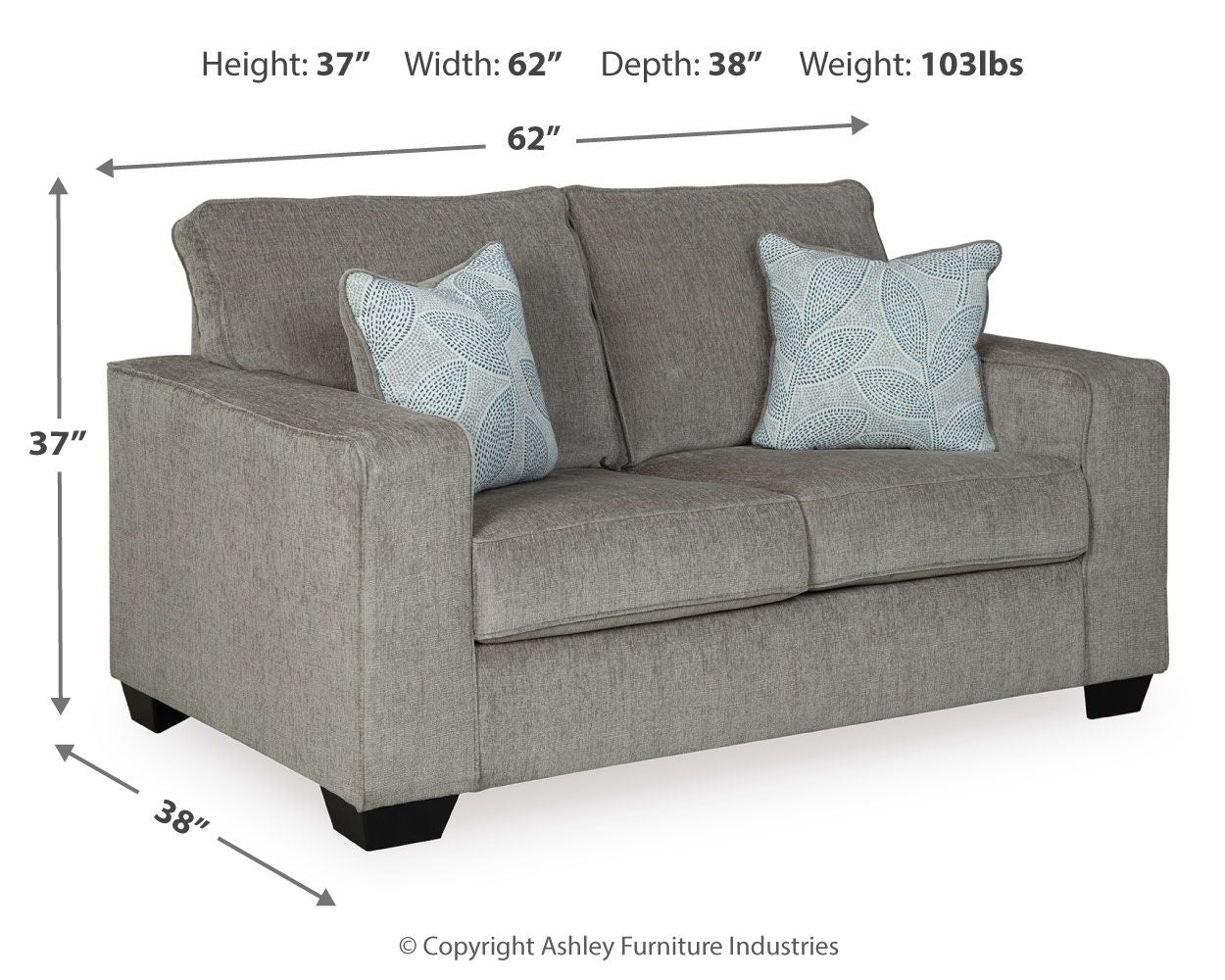 Altari - Stationary Loveseat - Hornell Furniture Outlet