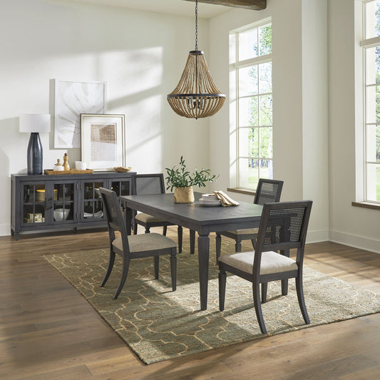 Caruso Heights - Rectangular Table Set - Black - Hornell Furniture Outlet