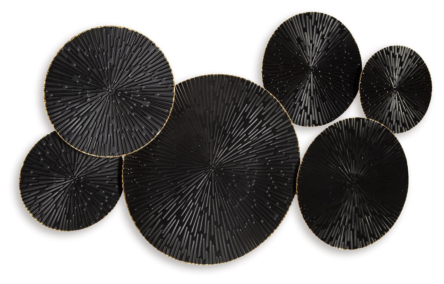 Rhetlen - Black / Gold Finish - Wall Decor - Hornell Furniture Outlet