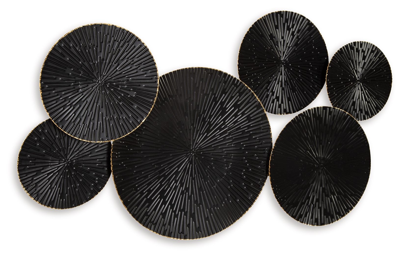 Rhetlen - Black / Gold Finish - Wall Decor - Hornell Furniture Outlet