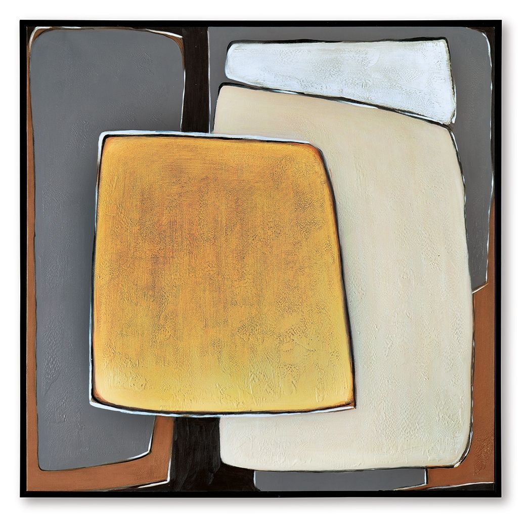 Actman - Cream / Brown / Gray - Wall Art - Hornell Furniture Outlet
