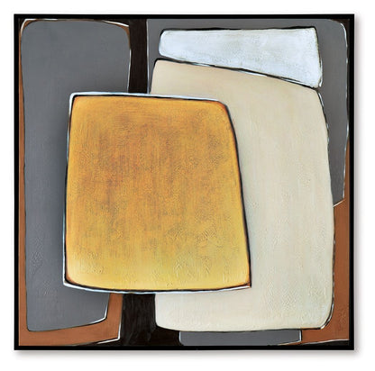 Actman - Cream / Brown / Gray - Wall Art - Hornell Furniture Outlet
