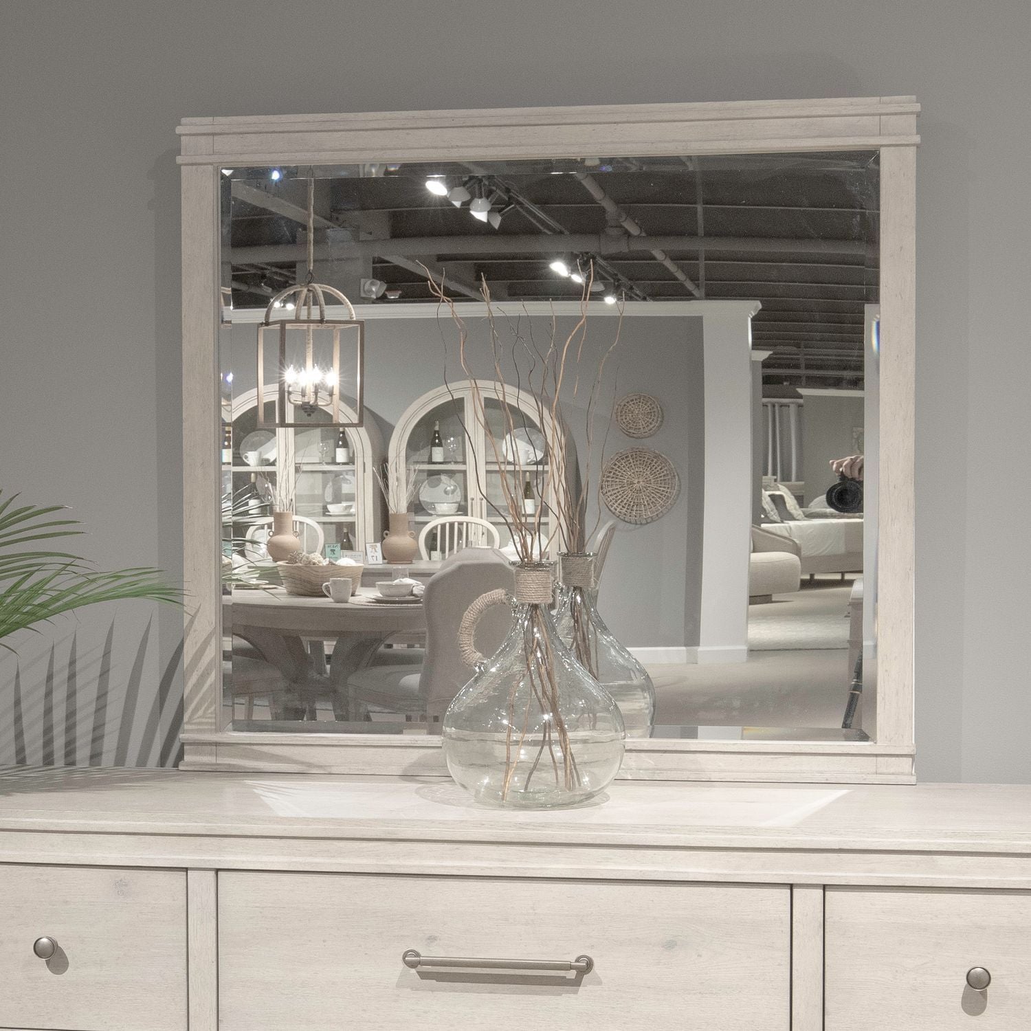 New Haven - Mirror - White - Hornell Furniture Outlet