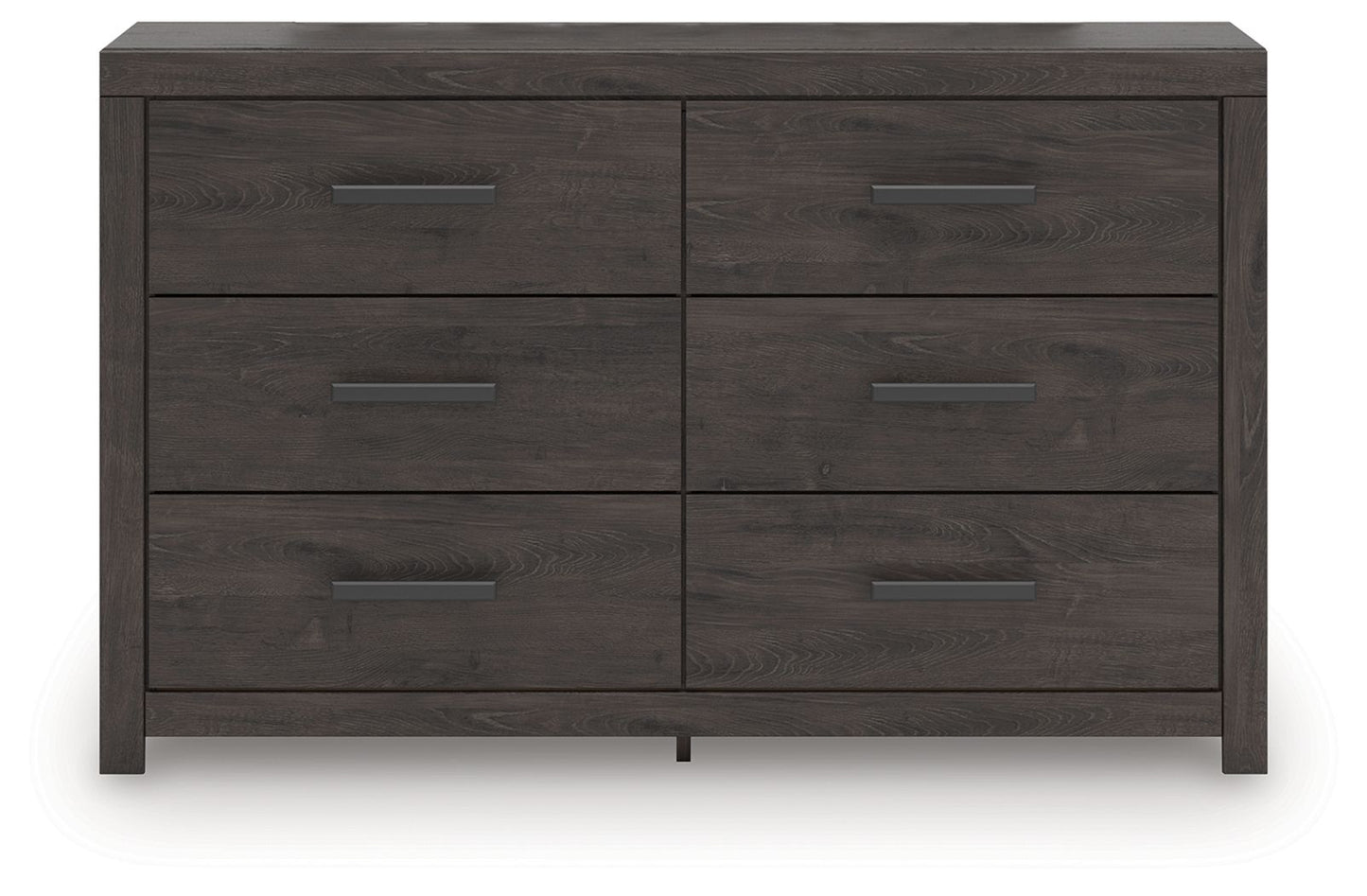 Prendonea - Six Drawer Dresser - Charcoal - Hornell Furniture Outlet