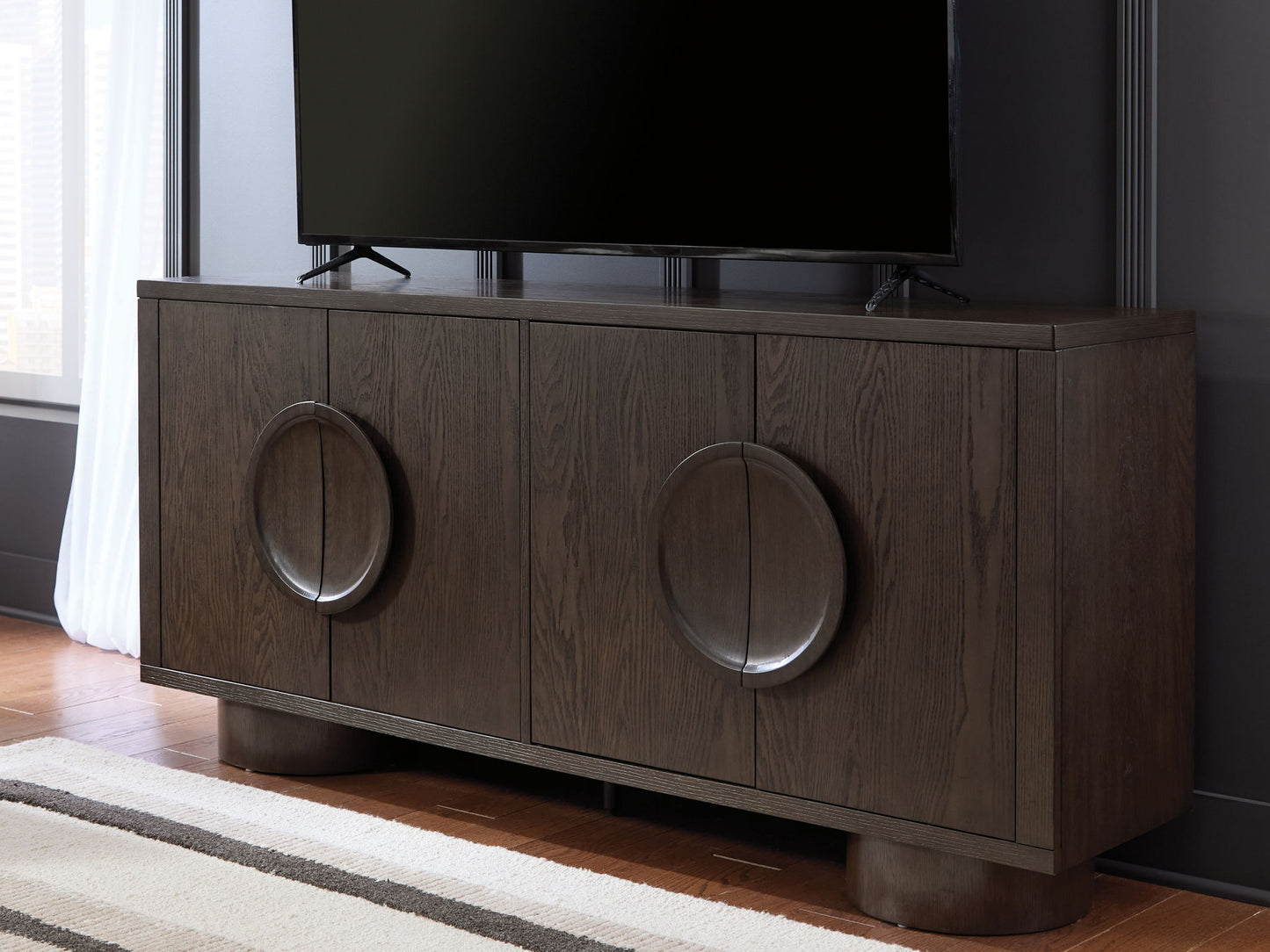 Veeda - Dark Brown - Accent Cabinet - Hornell Furniture Outlet