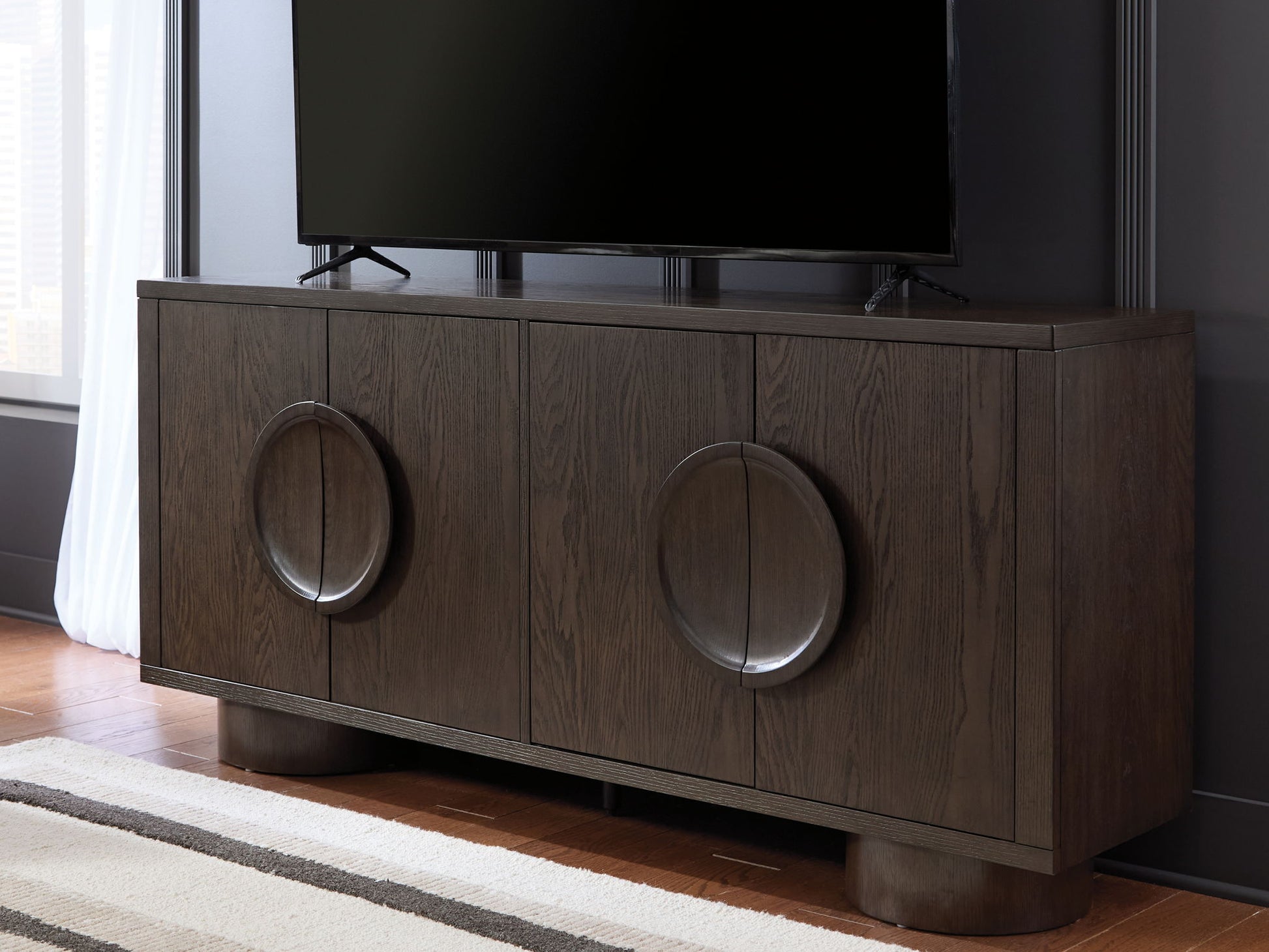 Veeda - Dark Brown - Accent Cabinet - Hornell Furniture Outlet