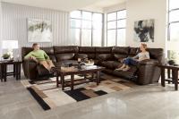 Milan - Lay Flat Reclining Console Loveseat - Hornell Furniture Outlet