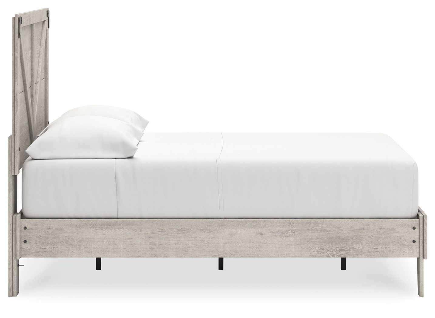 Shawburn - Platform Bed With Crossbuck Panel Headboard - Hornell Furniture Outlet