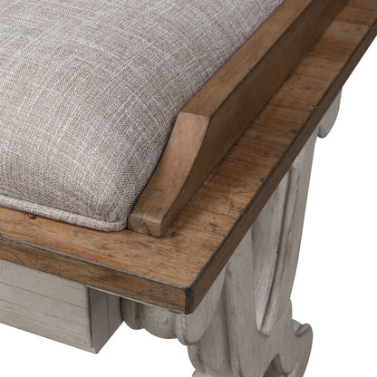Farmhouse Reimagined - Bed Bench - White - Hornell Furniture Outlet
