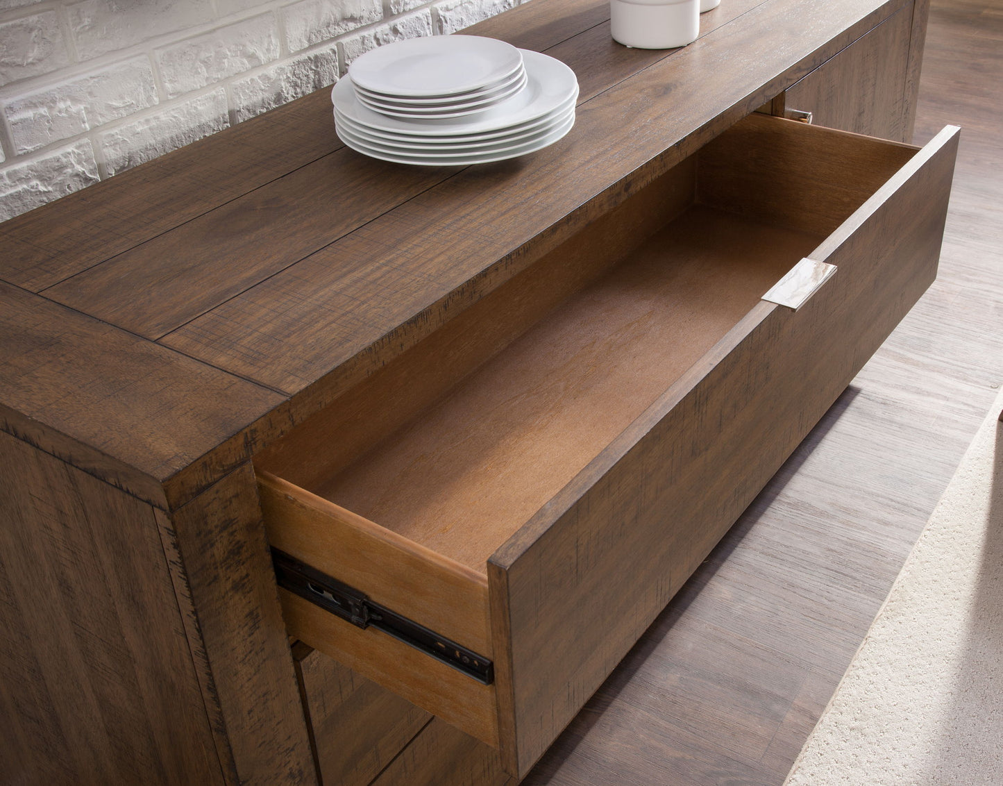 Garland - Server - Dark Brown - Hornell Furniture Outlet