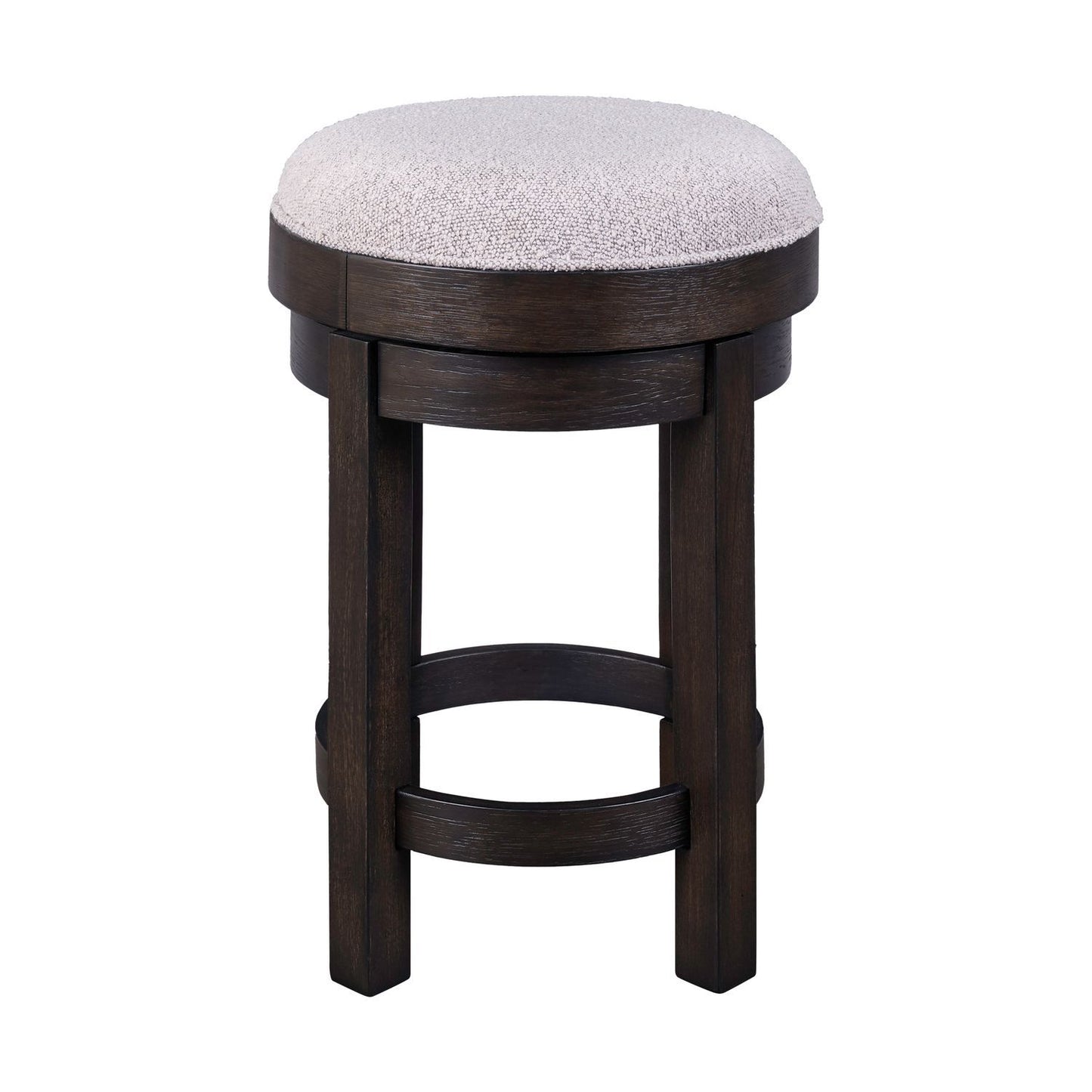 Weston - Upholstered Swivel Console Stool (RTA) - Brown - Hornell Furniture Outlet
