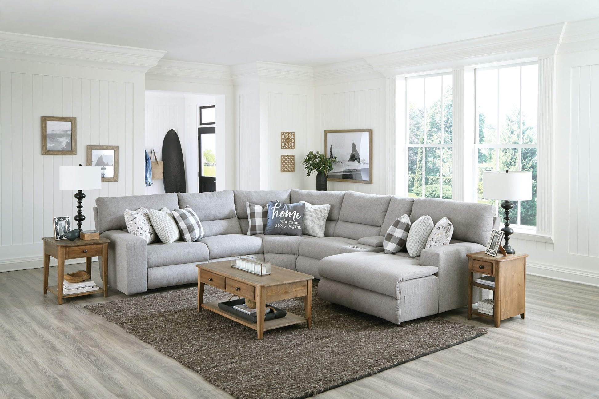 Rockport - Reclining Sectional - Hornell Furniture Outlet