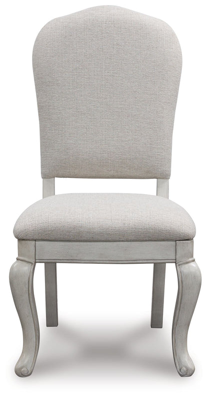 Arlendyne - Antique White - Dining Uph Side Chair (Set of 2) - Hornell Furniture Outlet