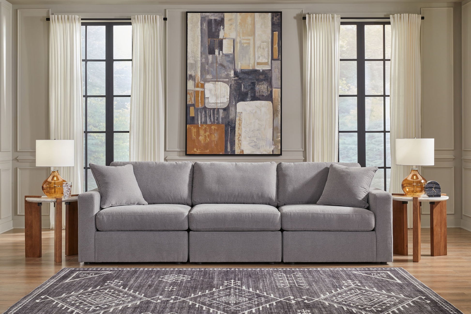 Modmax - Granite - Sectional - Hornell Furniture Outlet