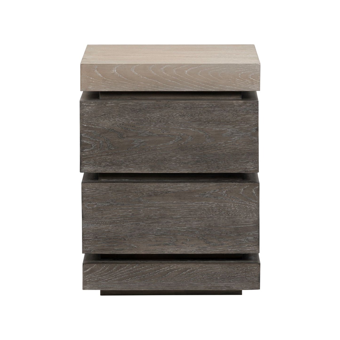 Piedmont - Chairside Table - Charcoal / Ash - Hornell Furniture Outlet