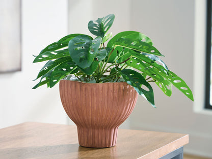 Orban - Vase - Sienna / White - Hornell Furniture Outlet