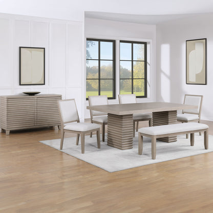 Lily - Bench - Gray - Hornell Furniture Outlet