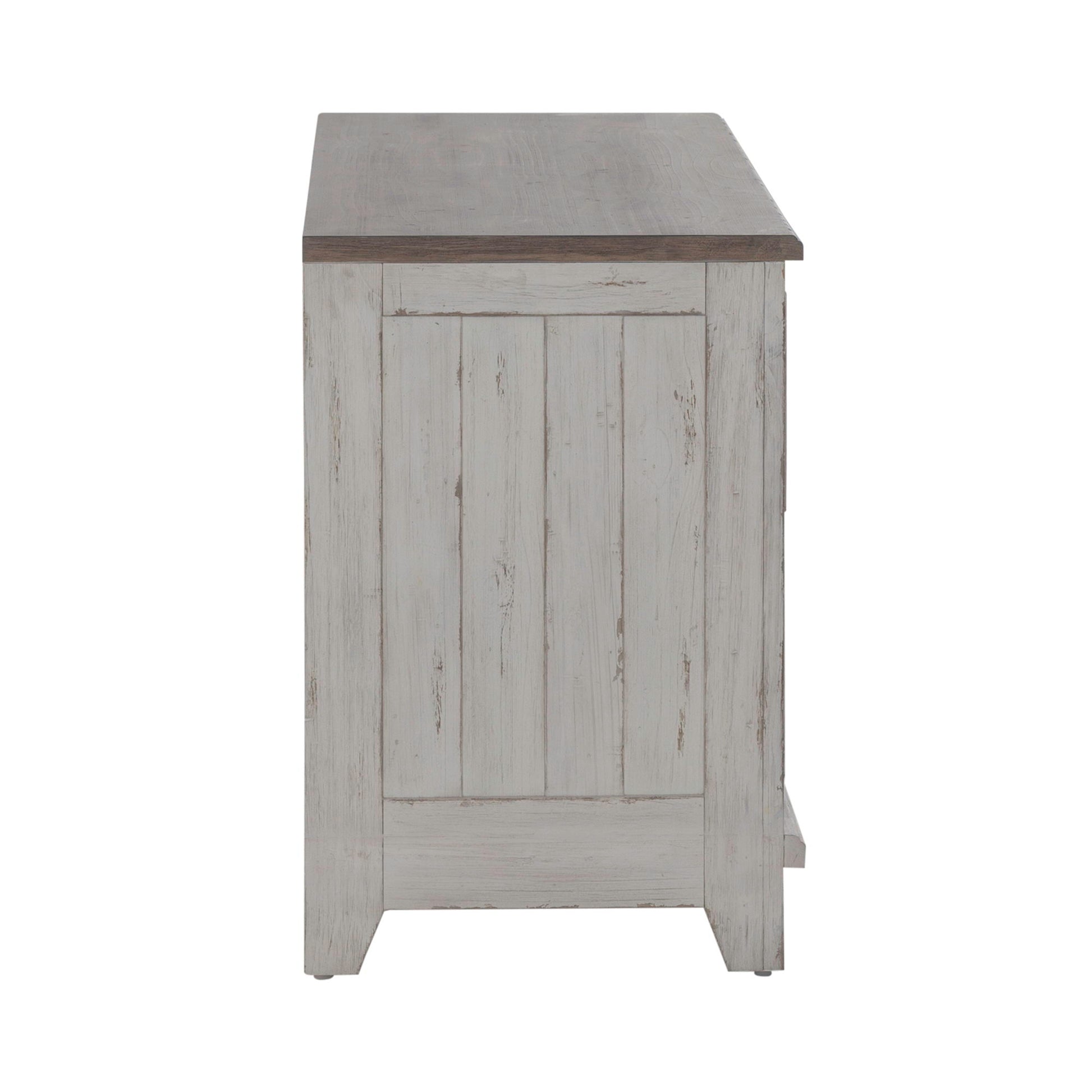 River Place - Curio Base - White - Hornell Furniture Outlet