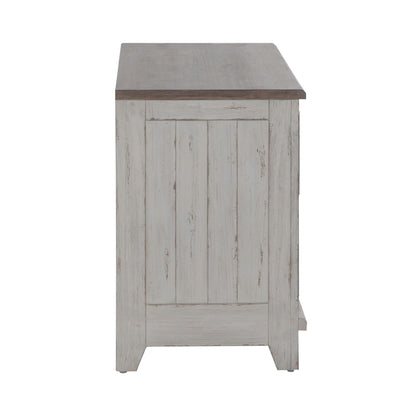 River Place - Curio Base - White - Hornell Furniture Outlet