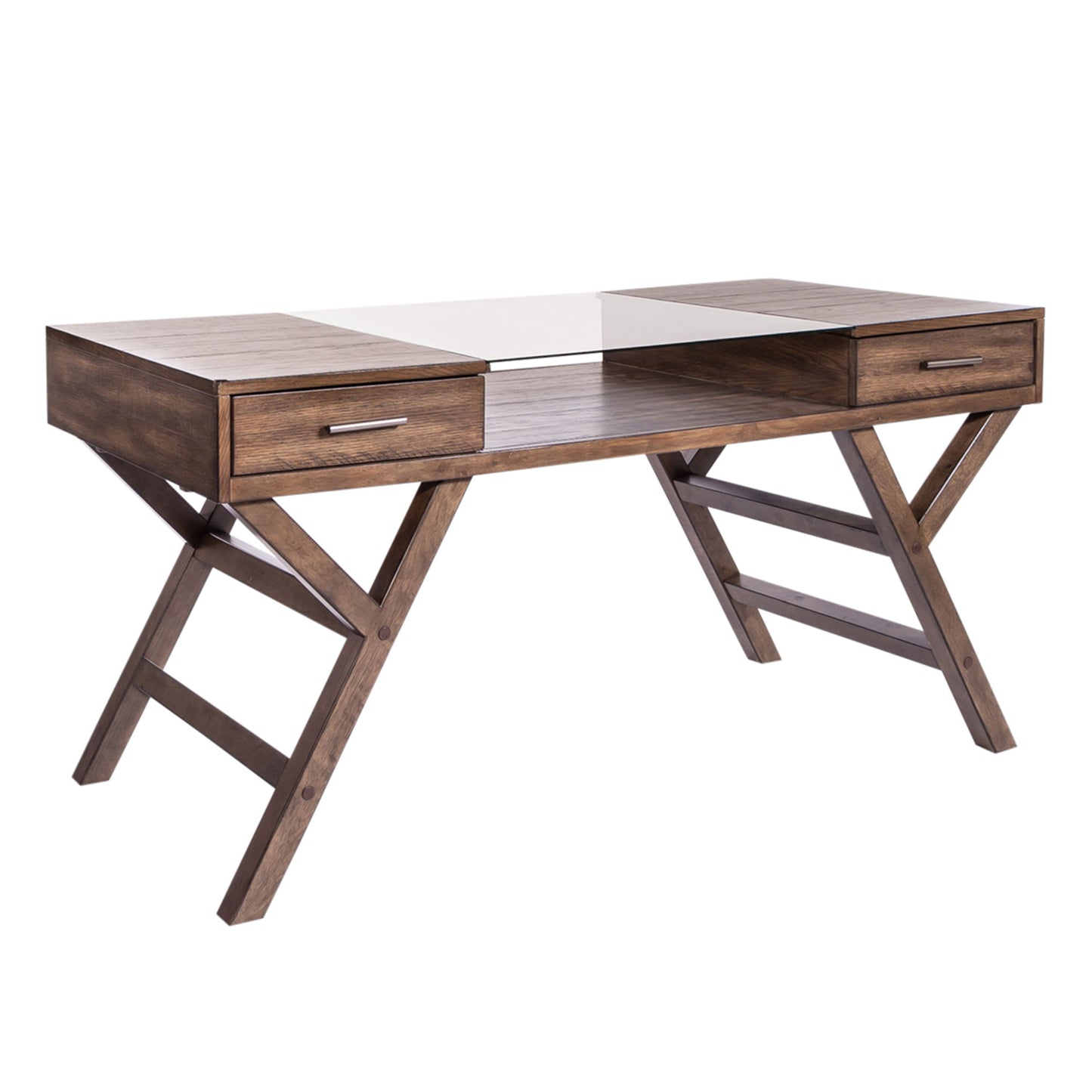 Lennox - Writing Desk - Dark Brown - Hornell Furniture Outlet