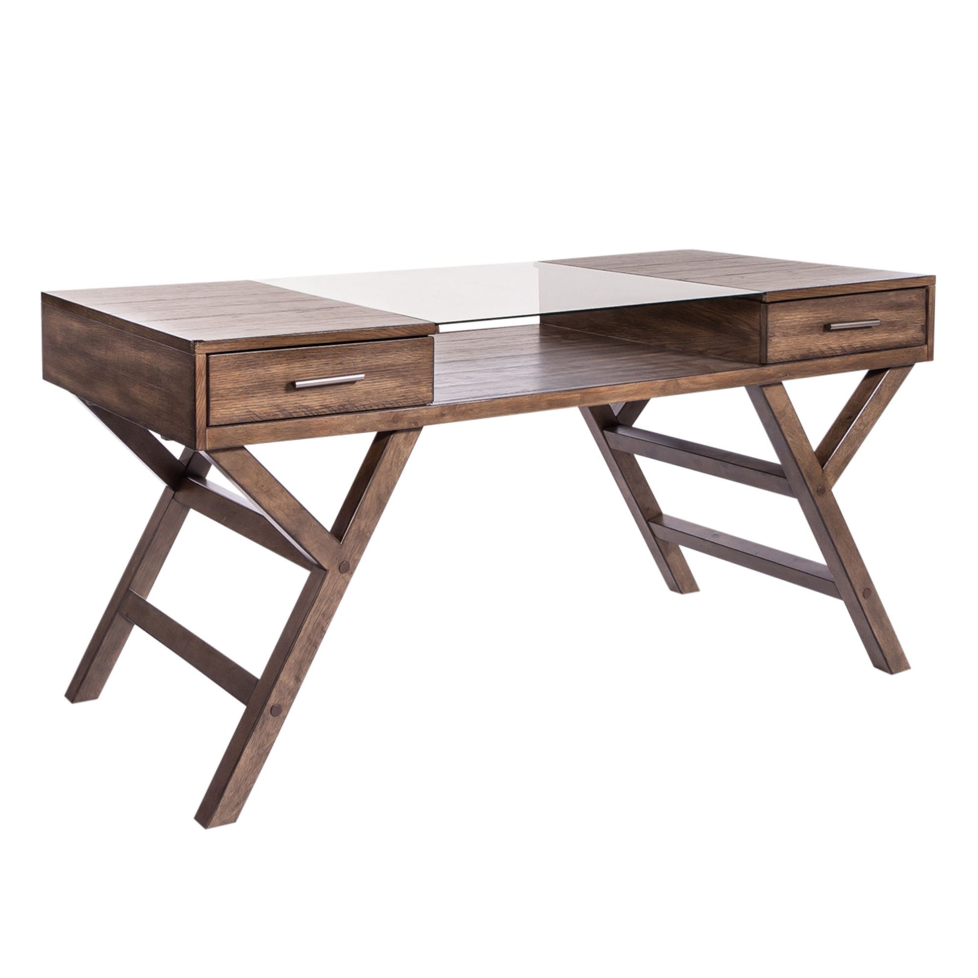 Lennox - Writing Desk - Dark Brown - Hornell Furniture Outlet