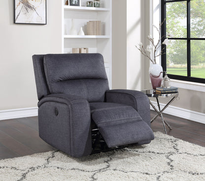 Lovell - Power Reclining Chair - Dark Gray - Hornell Furniture Outlet
