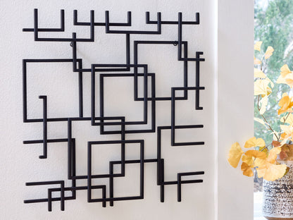 Aadanton - Black - Wall Decor - Hornell Furniture Outlet