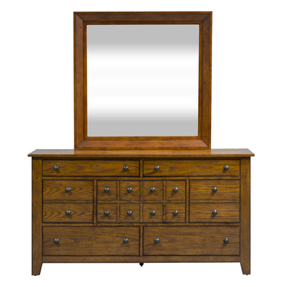 Grandpas Cabin - Dresser & Mirror - Light Brown - Hornell Furniture Outlet