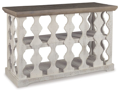 Havalance - Console Sofa Table - Gray / White - Hornell Furniture Outlet