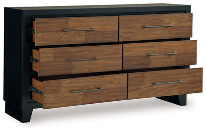 Kraeburn - Brown / Black - Dresser - Hornell Furniture Outlet