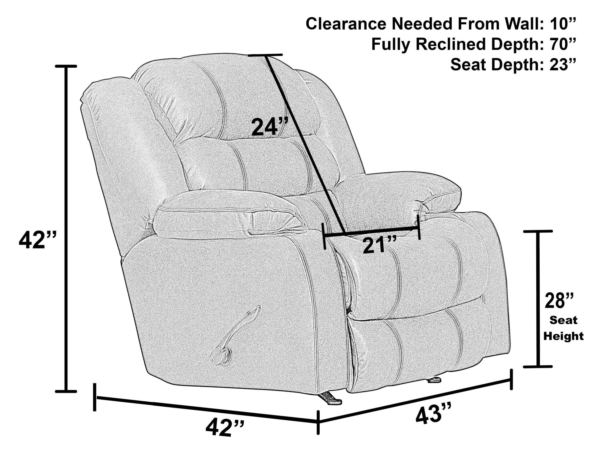 Beckley - Rocker Recliner With Cupholders - Hornell Furniture Outlet