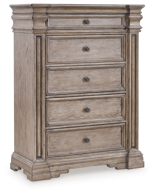 Blairhurst - Light Grayish Brown - Five Drawer Chest - Hornell Furniture Outlet