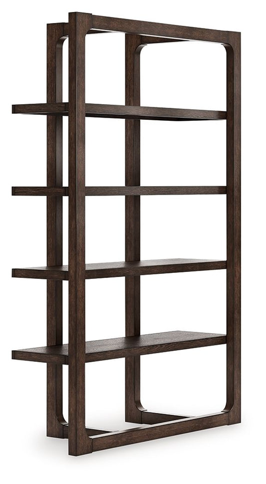 Breckington - Dark Brown - Bookcase - Hornell Furniture Outlet
