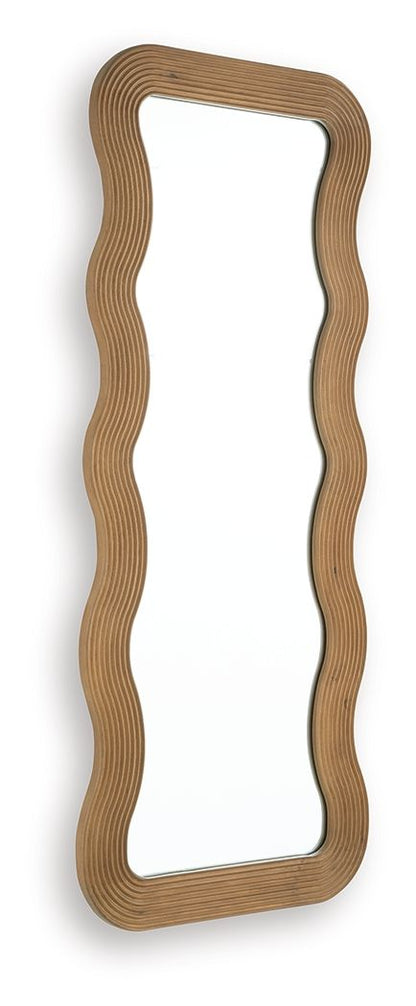 Ellisonville - Brown - Floor Mirror - Hornell Furniture Outlet