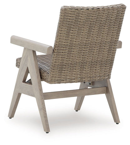 Cliff Trails - Beige - Rocking Arm Chair (Set of 2) - Hornell Furniture Outlet