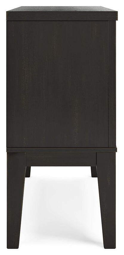 Galliden - Black - Dining Room Server - Hornell Furniture Outlet