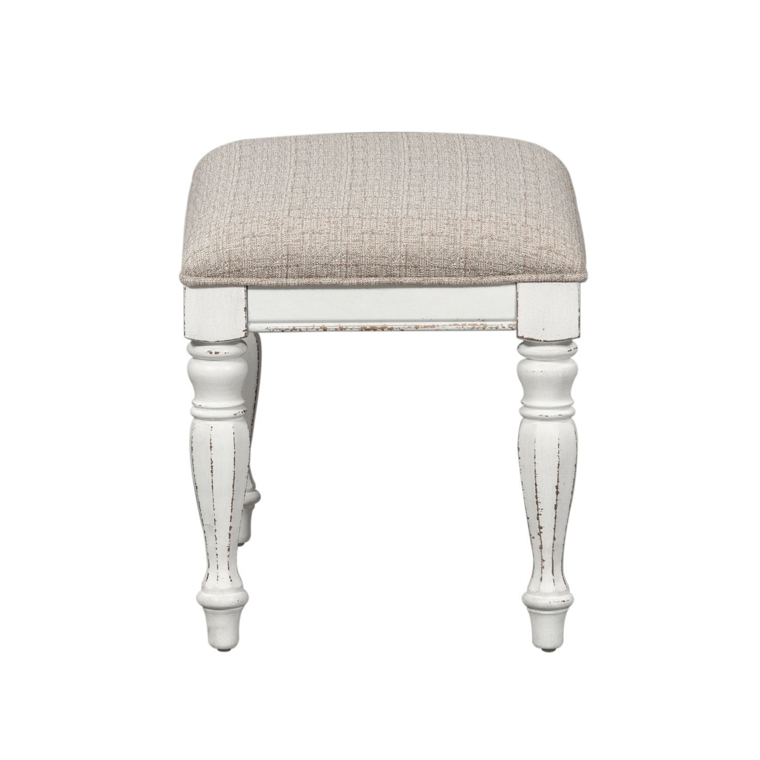 Magnolia Manor - Accent Bench - White - Hornell Furniture Outlet