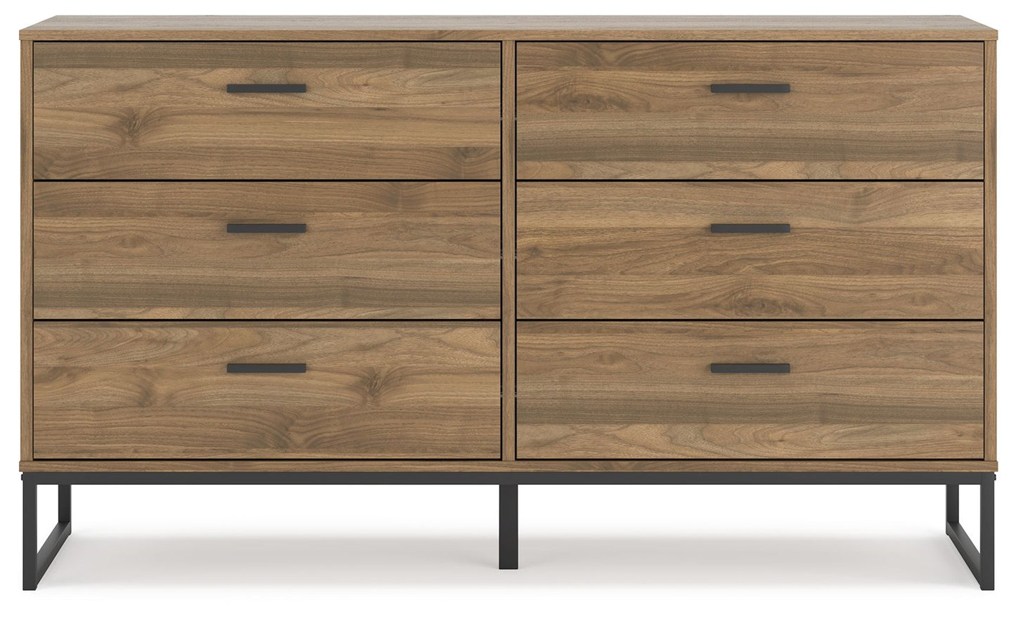 Deanlow - Honey - Six Drawer Dresser - Hornell Furniture Outlet