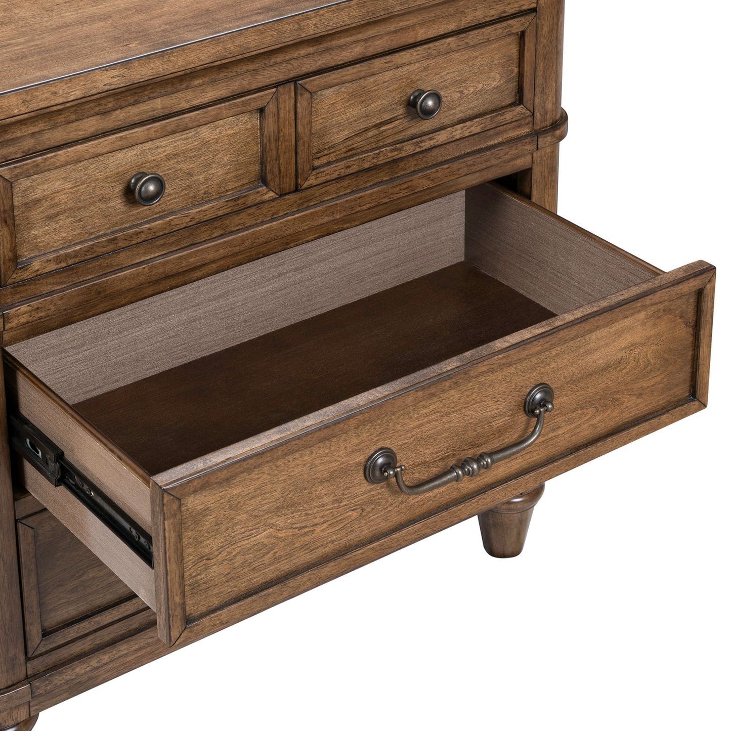 Harrison Heights - Nightstand With Charging Station - Sienna - Hornell Furniture Outlet