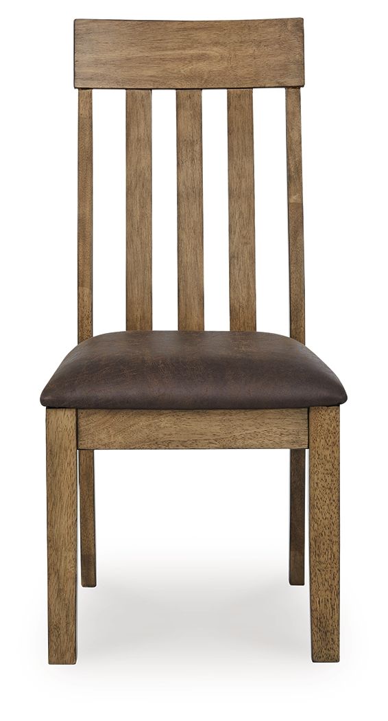 Urbinforte - Dining Upholstered Side Chair (Set of 2) - Light Brown - Hornell Furniture Outlet